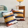 Cotton Geometric Knitting Couch Pillow Cushion Cover