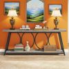 Console Table, Industrial Sofa Table Behind Couch