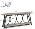 Console Table, Industrial Sofa Table Behind Couch