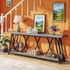 Console Table, Industrial Sofa Table Behind Couch