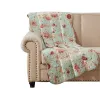 Rosle 50 x 60 Quilted Throw Blanket with Fill, Rose Flowers, Multicolor