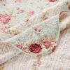 Rosle 50 x 60 Quilted Throw Blanket with Fill, Rose Flowers, Multicolor
