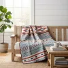 Pimi 50 x 60 Quilted Throw Blanket, Polyester Fill, Southwest Boho Style