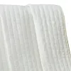 Xumi 50 x 60 Inch Quilted Throw Blanket, Channel Quilting, Antique White