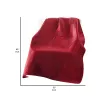 Ahab 50 x 60 Inch Quilted Throw Blanket with Fill, Dutch Velvet Face, Red