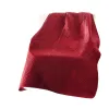 Ahab 50 x 60 Inch Quilted Throw Blanket with Fill, Dutch Velvet Face, Red