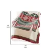 50 x 60 Inch Cotton Quilted Throw Blanket, Christmas Sweater Print, Red