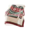 50 x 60 Inch Cotton Quilted Throw Blanket, Christmas Sweater Print, Red