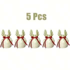 5 Pcs Christmas Gift Pouch Christmas Velvet Drawstring Bag Christmas Treat Bags With Drawstring Christmas Drawstring Wrapping Bags For Jewelry Xm (Option: Golden)