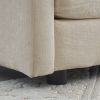 Mid-Century Modern Couch 3-Seater Sofa With 2 Armrest Pillows And 3 Toss Pillows, Couch For Living Room  Chenille