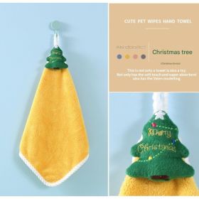 Christmas Theme Hand Towel--1pcs (Option: yellow)